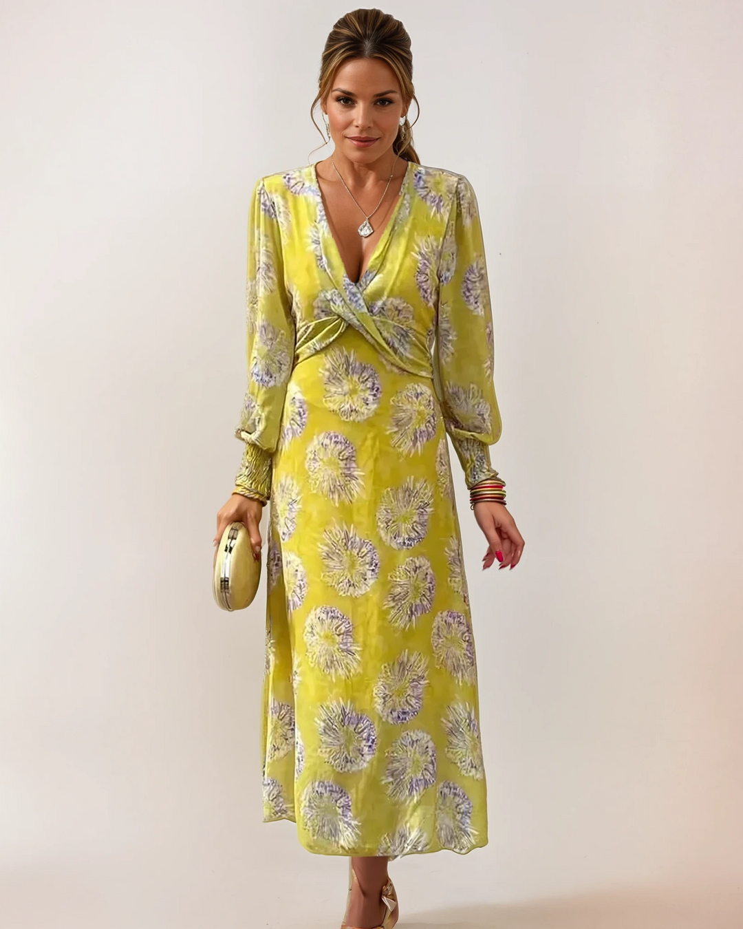 Delilah Print Twisted Midi