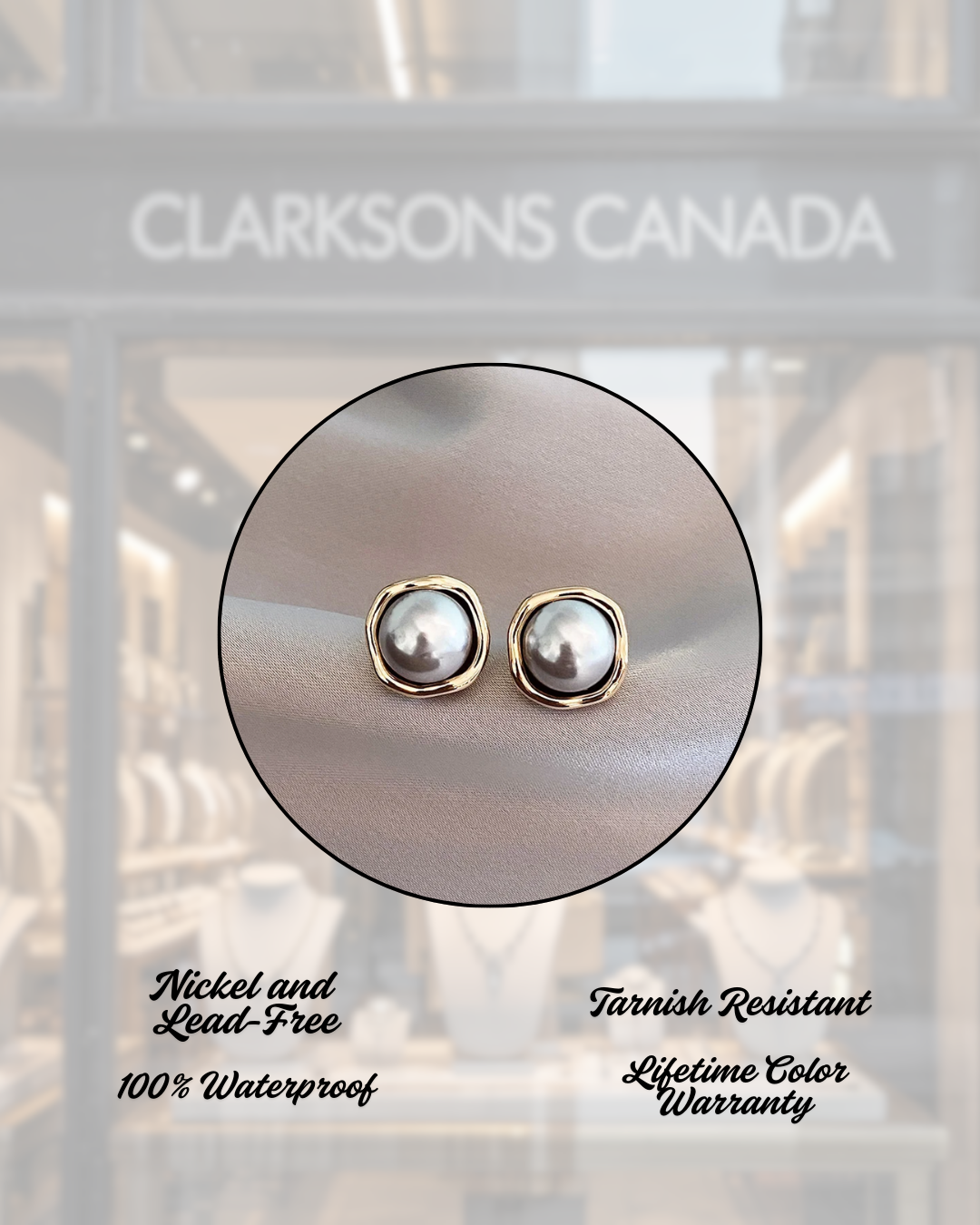 Kassandra - Vintage Elegant Black Pearl Earrings