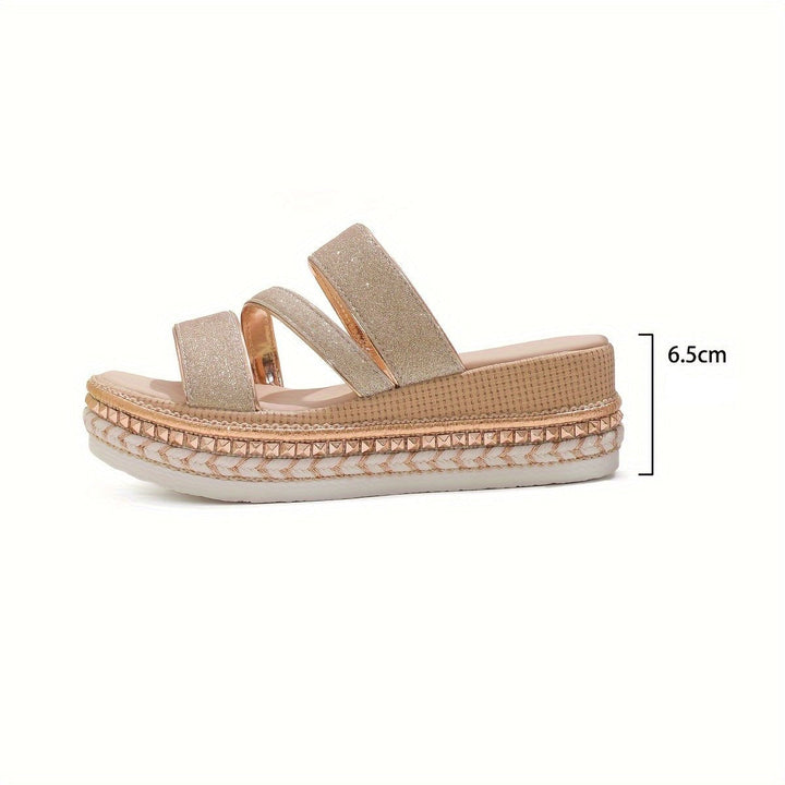 Lindy™ | Champagne Orthopedic Comfort Sandals