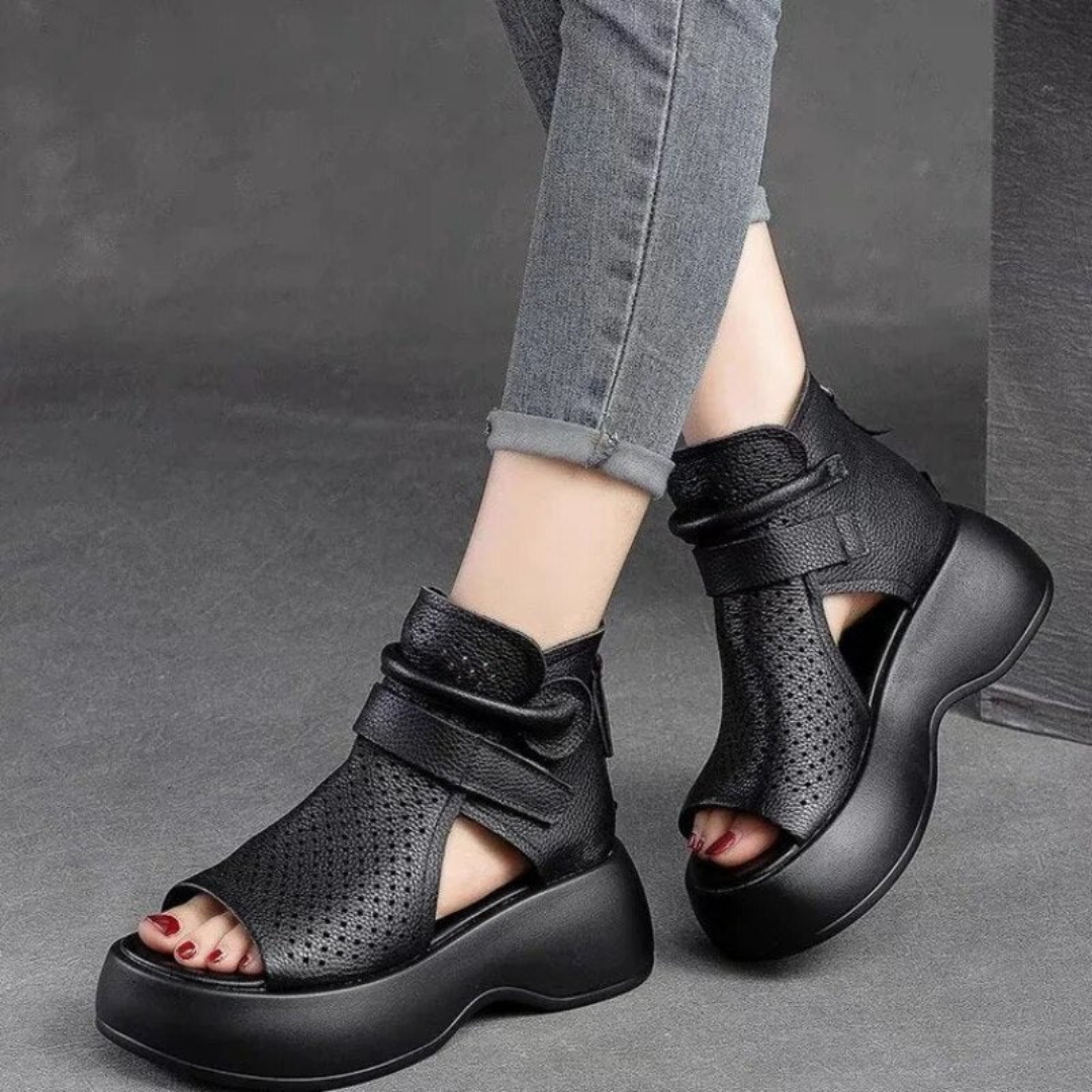 Mira - Classic Leather Orthopedic Sandals