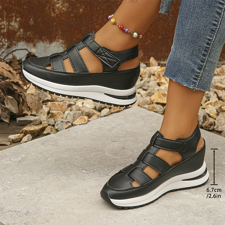 Ilona | Velcro Wedge Sandal