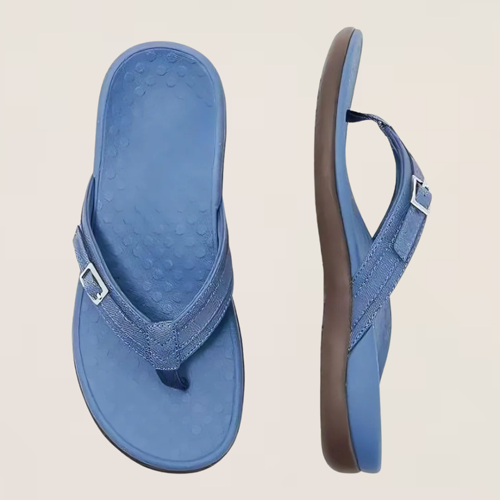 Mirae | Matte Strap Sandals with Cushioned Footbed