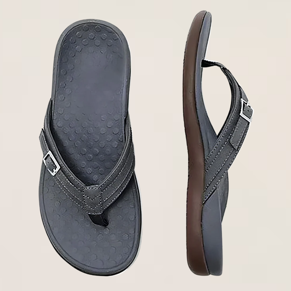 Mirae | Matte Strap Sandals with Cushioned Footbed