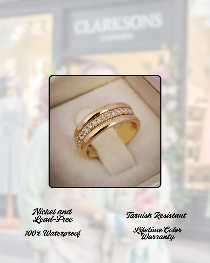 Sarah - Vintage Zirconia Inlaid Ring