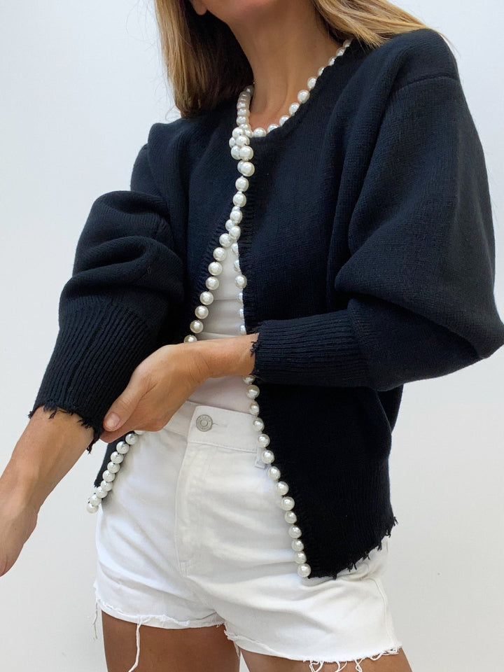 Olivia - Chic Pearl Cardigan