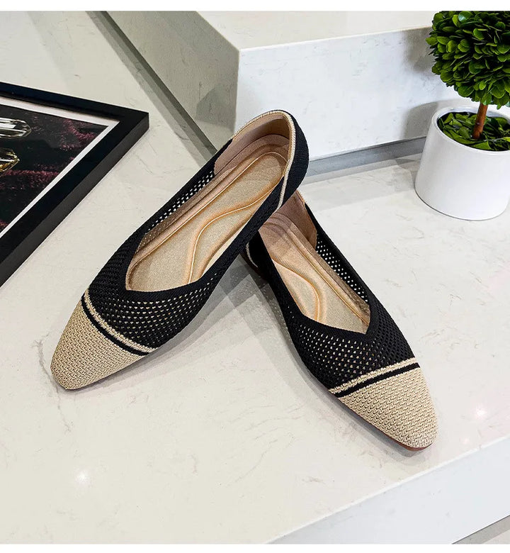 Point Toe Knitting Shoes