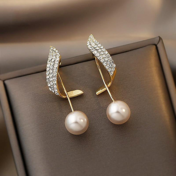 Kimberly | Vintage Gold Pearl Earrings