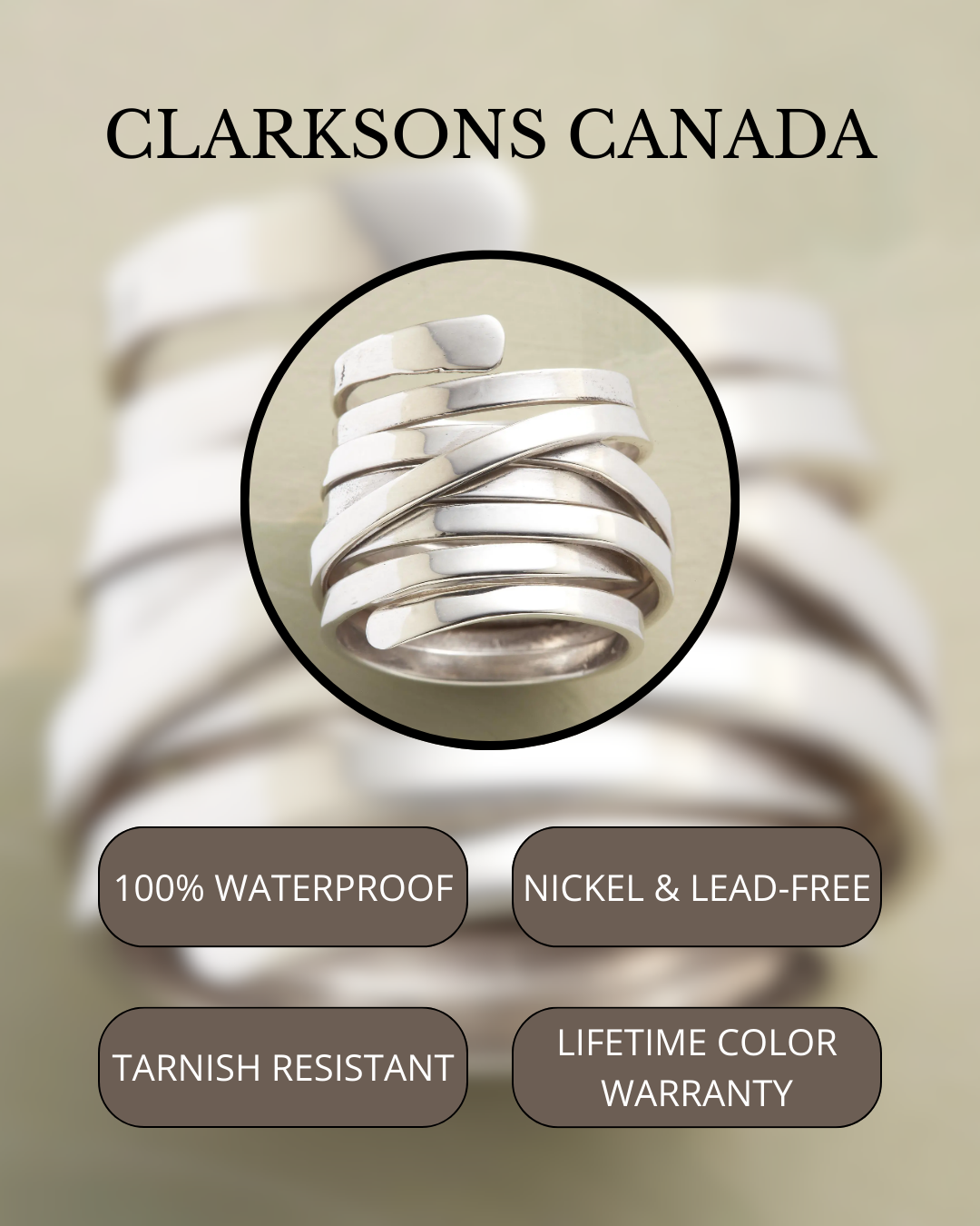 Hazel - Vintage Thick Layer Silver Ring