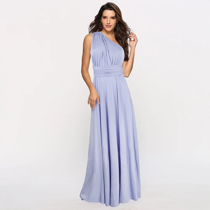 Lacie - Stylish Infinity Bridesmaid Floor-Length Dress