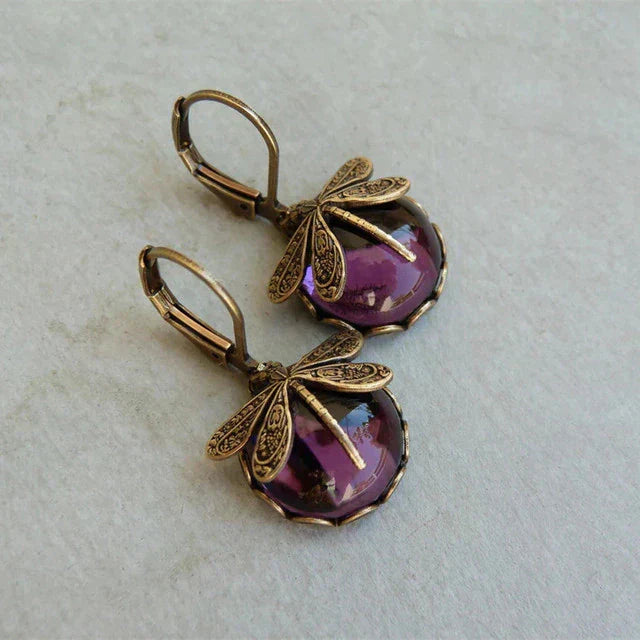 Retro Dragonfly Earrings