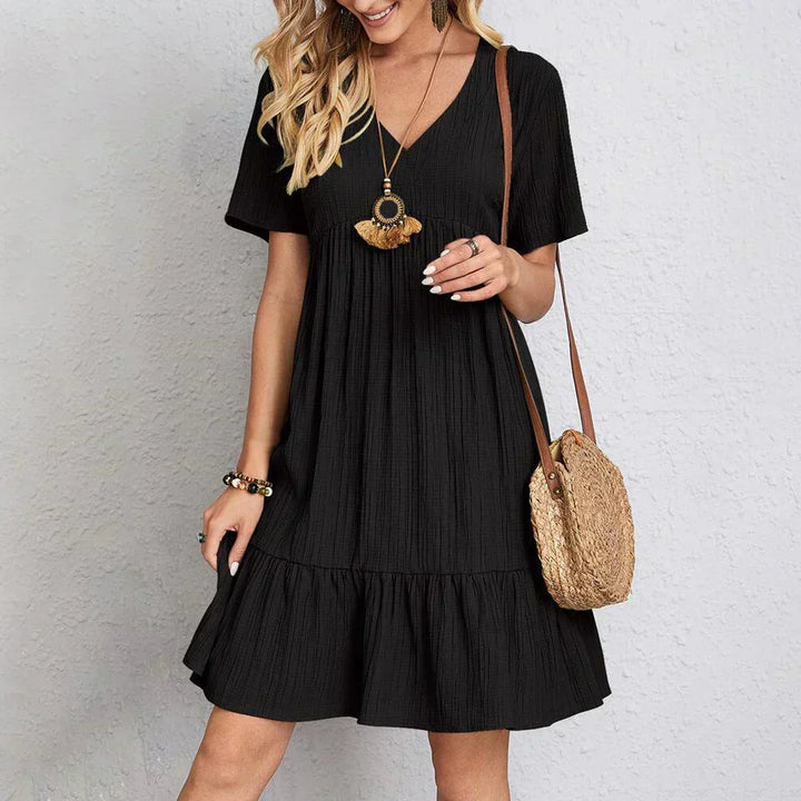 Hadley - Boho Chic Ruffle Mini Dress