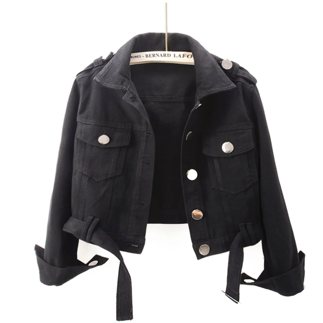 Romi - Cropped Cotton Utility Jacket
