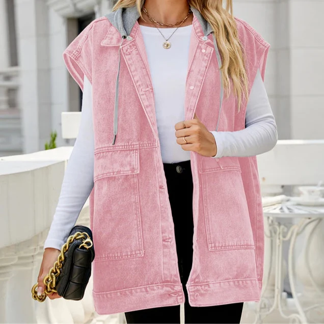 Jade - Everyday Cotton Snap Vest