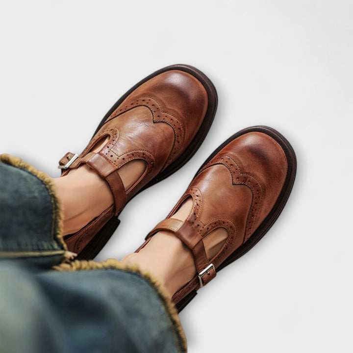 Janine | Leather Mary Janes
