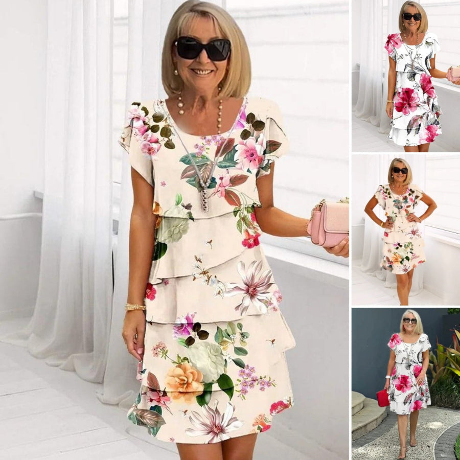 Lyra - Graceful Floral Elegant Dress