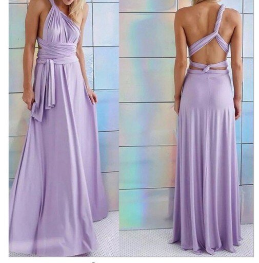 Henley - Vibrant Strapped V-Neck Long Gown