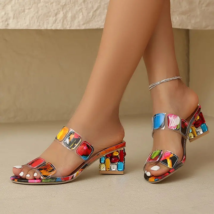 Flora - Vibrant Double-Strap Sandals
