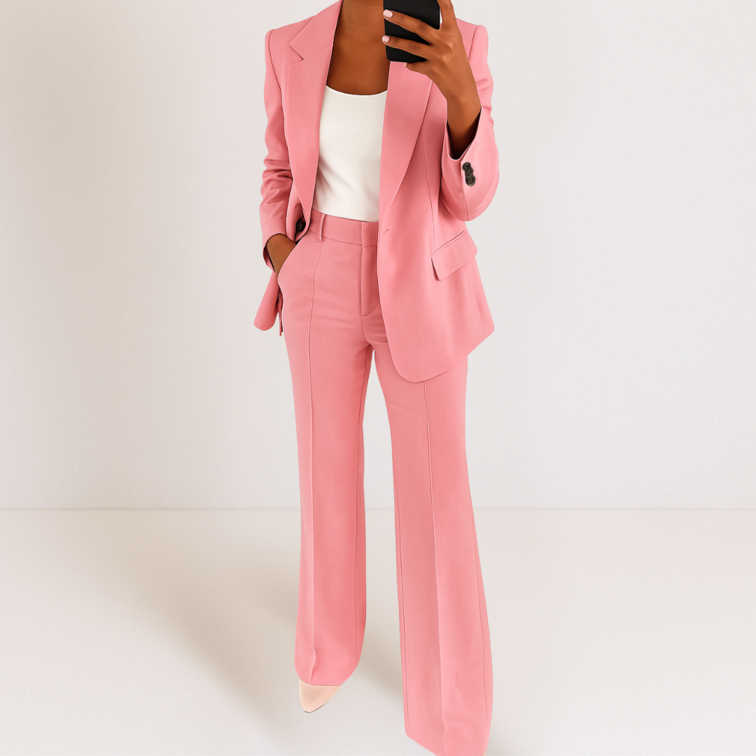 Elena-Tailored Blazer And Trousers Set