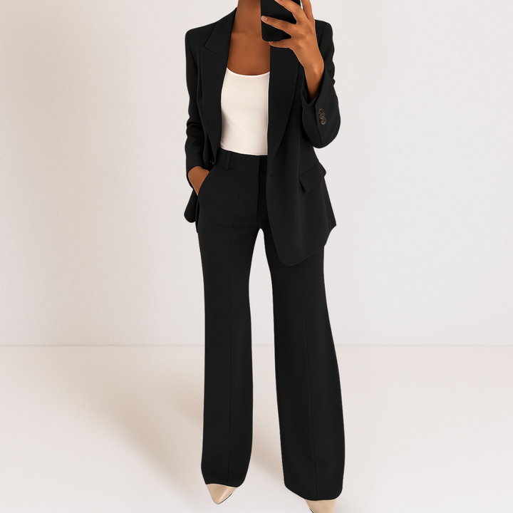 Elena-Tailored Blazer And Trousers Set