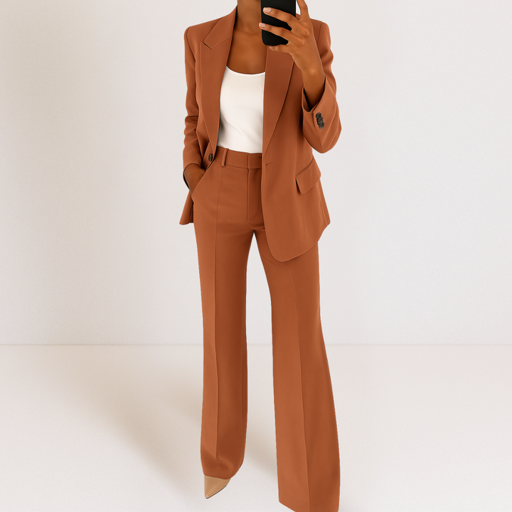Elena-Tailored Blazer And Trousers Set