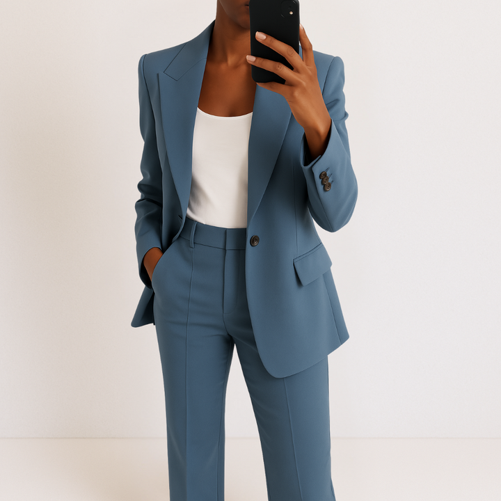 Elena-Tailored Blazer And Trousers Set
