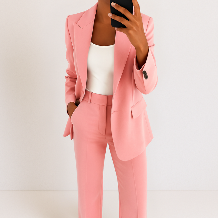 Elena-Tailored Blazer And Trousers Set