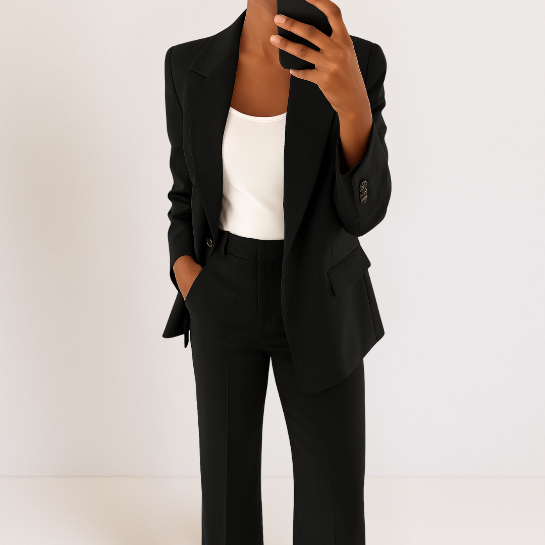 Elena-Tailored Blazer And Trousers Set