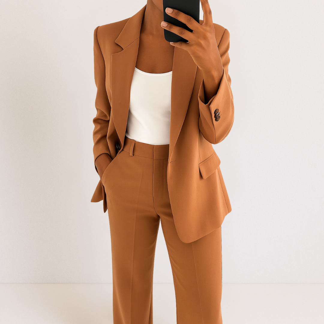 Elena-Tailored Blazer And Trousers Set