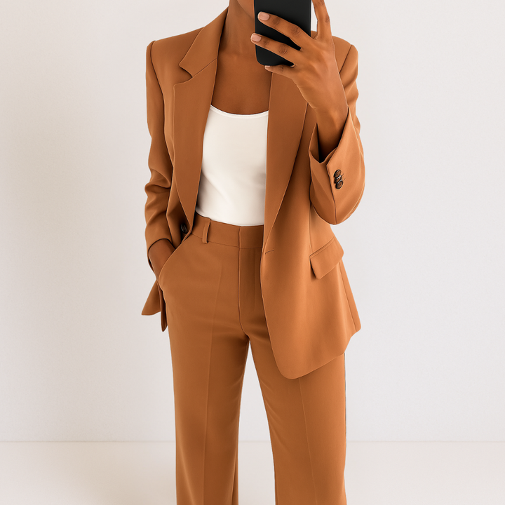 Elena-Tailored Blazer And Trousers Set