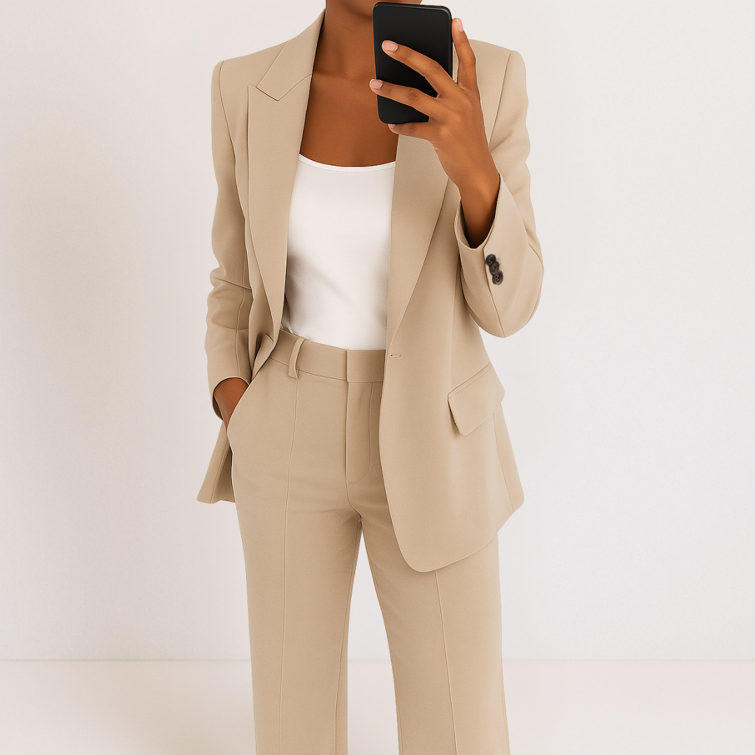 Elena-Tailored Blazer And Trousers Set