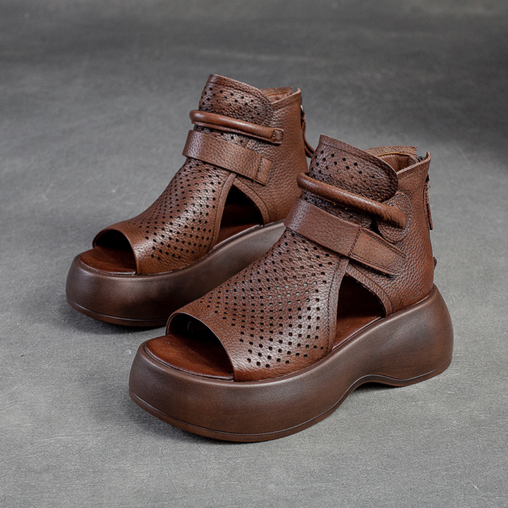 Mira - Classic Leather Orthopedic Sandals