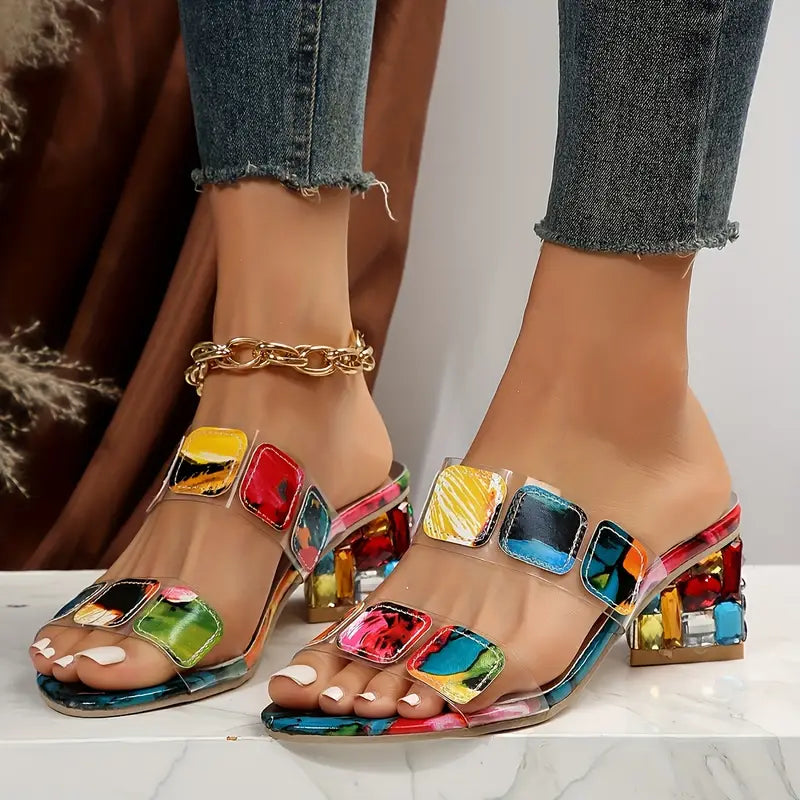 Flora - Vibrant Double-Strap Sandals