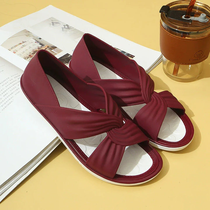 Ruby | Bow Tie Slip-On Sandal