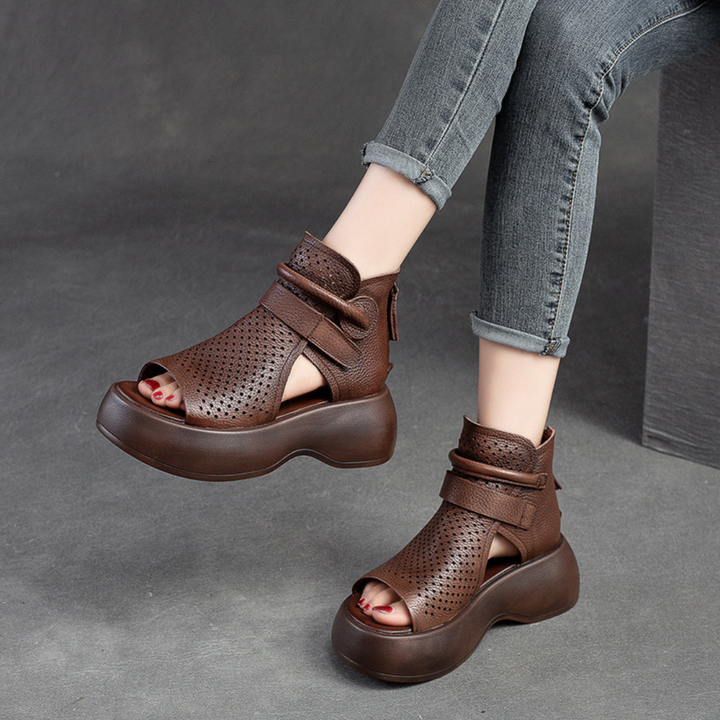 Mira - Classic Leather Orthopedic Sandals