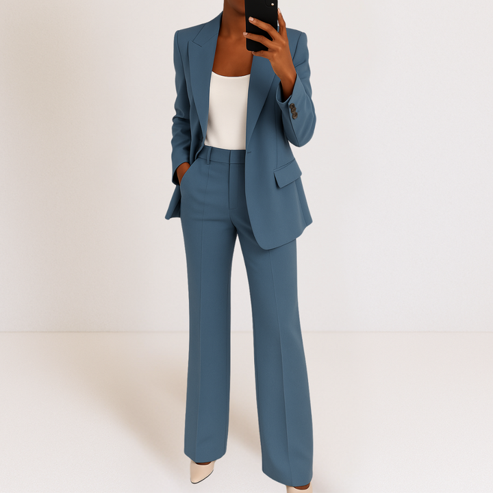 Elena-Tailored Blazer And Trousers Set