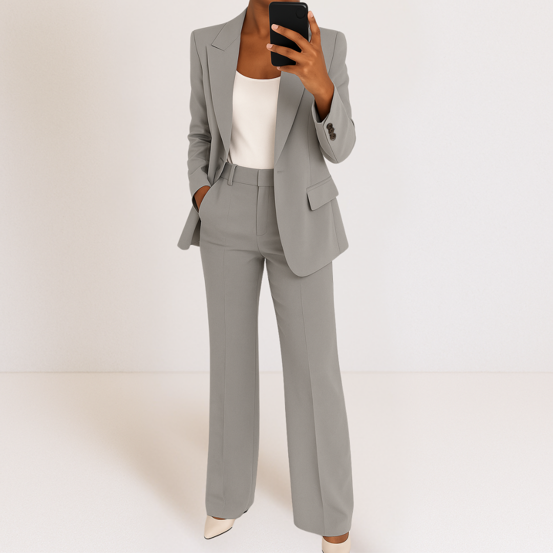 Elena-Tailored Blazer And Trousers Set