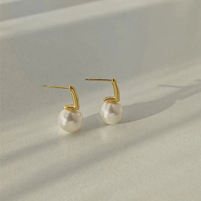 Celeste | Timeless Pearl Drop Earrings