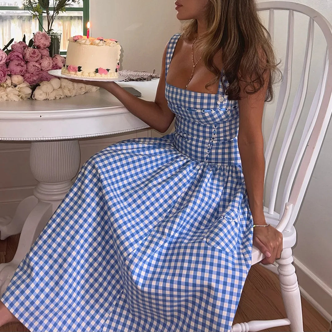 Montana Backless Midi Sundress