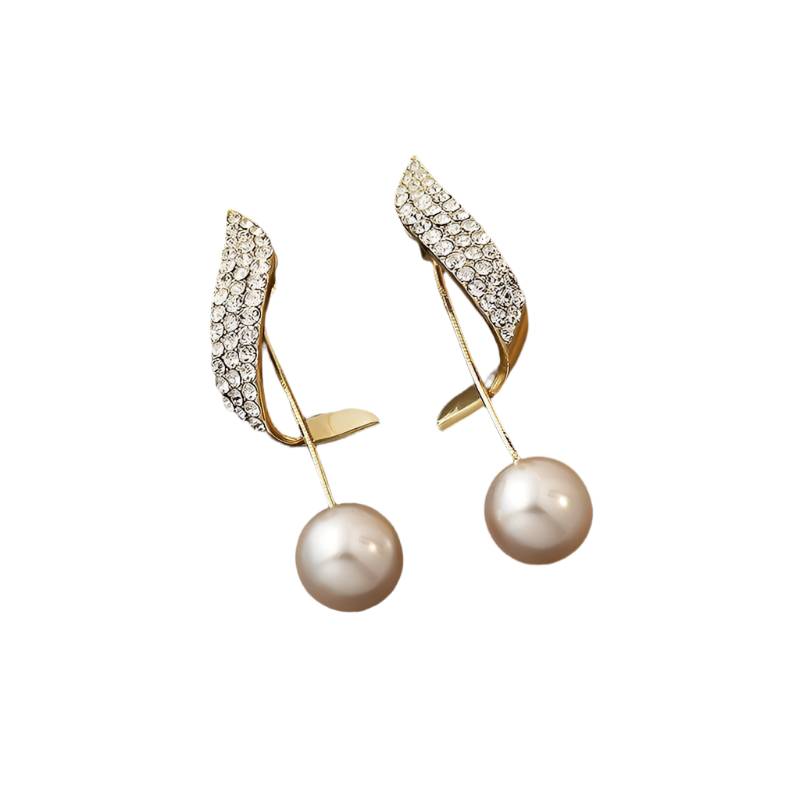Kimberly | Vintage Gold Pearl Earrings