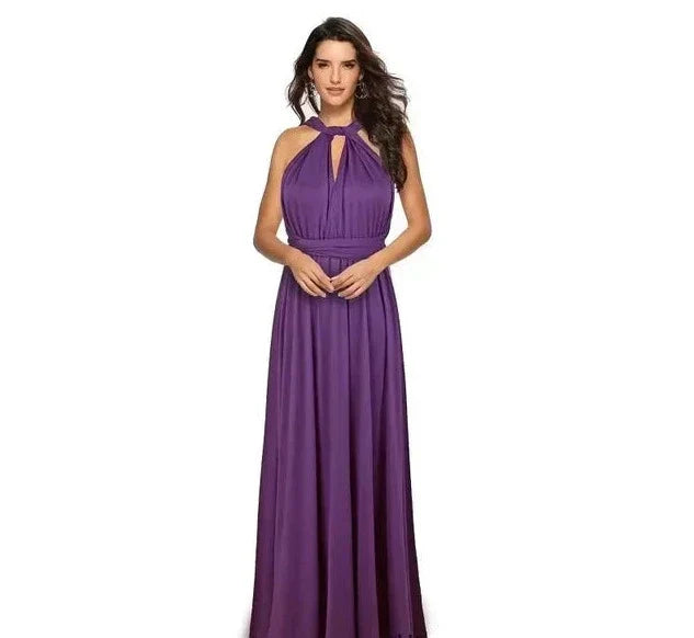 Lacie - Stylish Infinity Bridesmaid Floor-Length Dress
