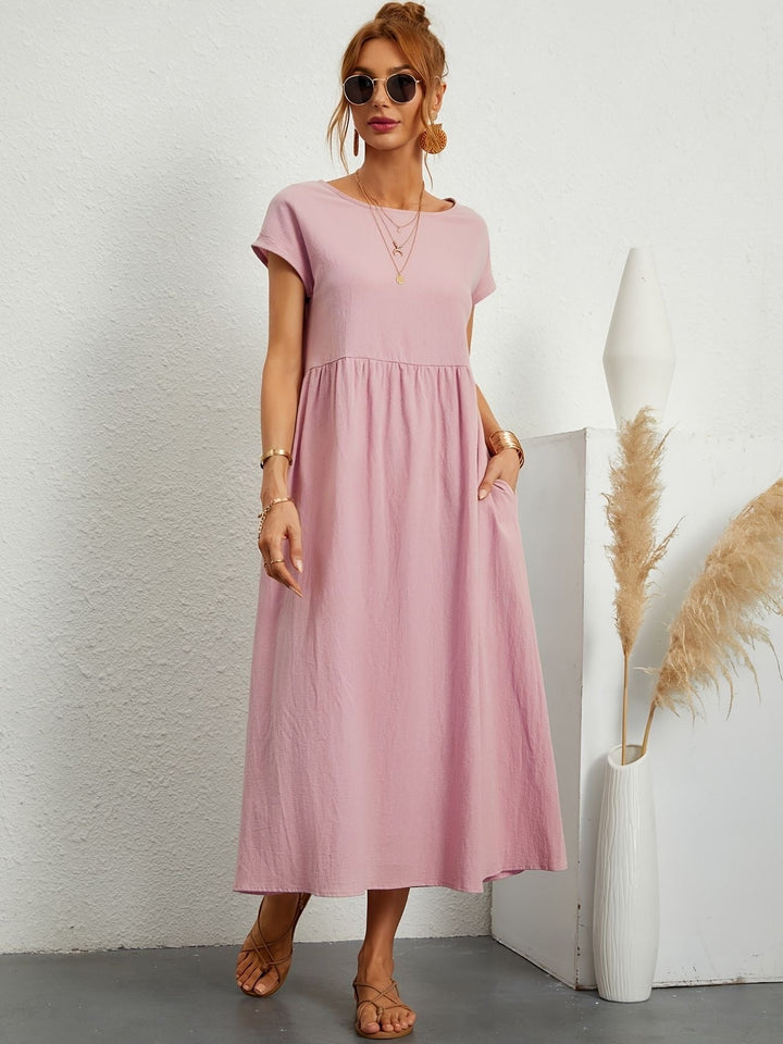 Kimber - Casual O-Neck Midi Dress