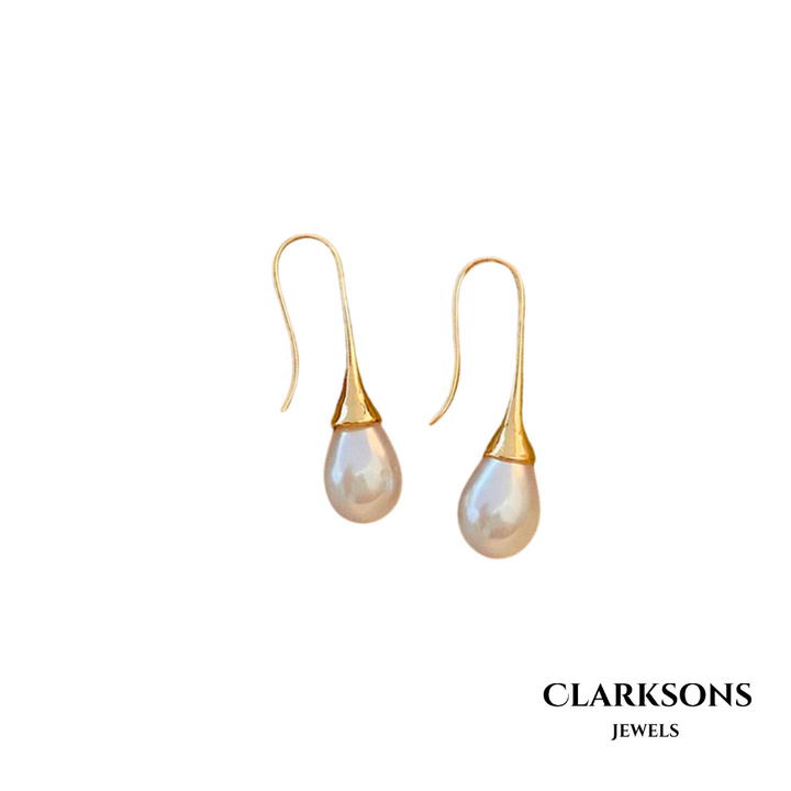 Casey | Pearl Drop Earrings