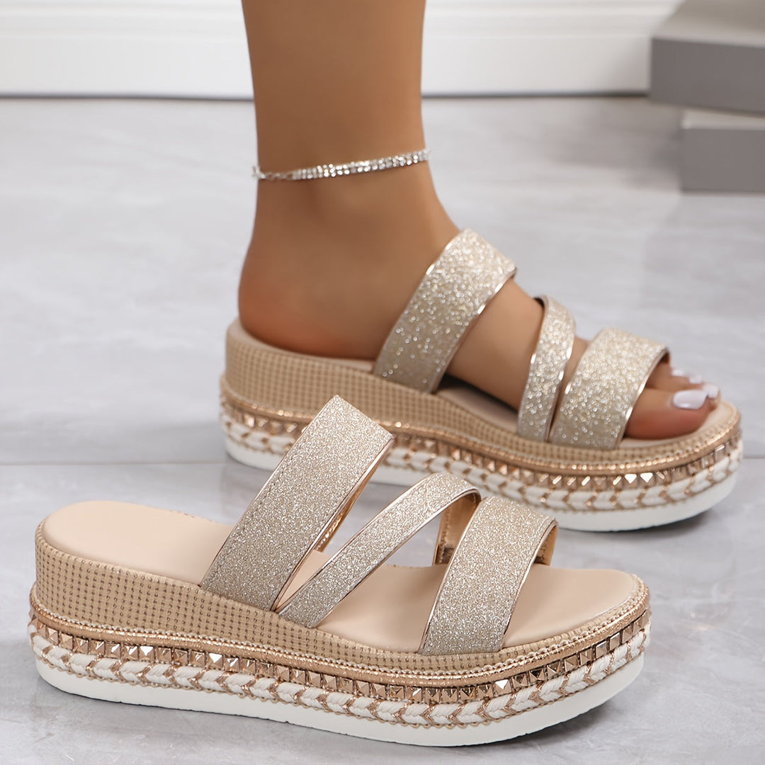 Lindy™ | Champagne Orthopedic Comfort Sandals