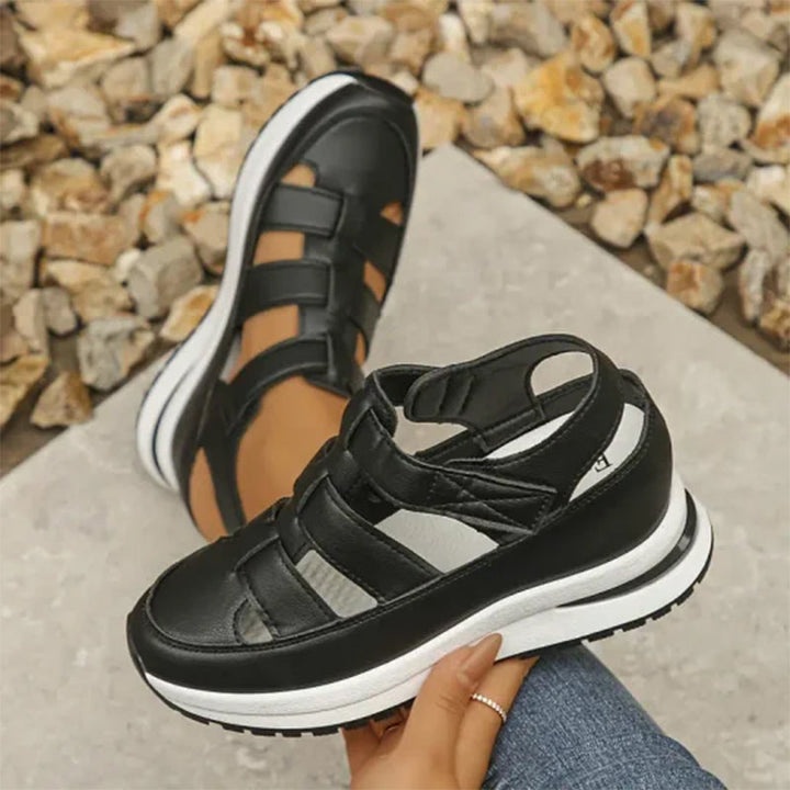 Ilona | Velcro Wedge Sandal