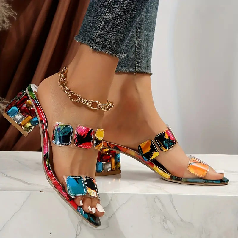 Flora - Vibrant Double-Strap Sandals