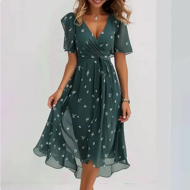 Liza – Elegant V-neck Dress