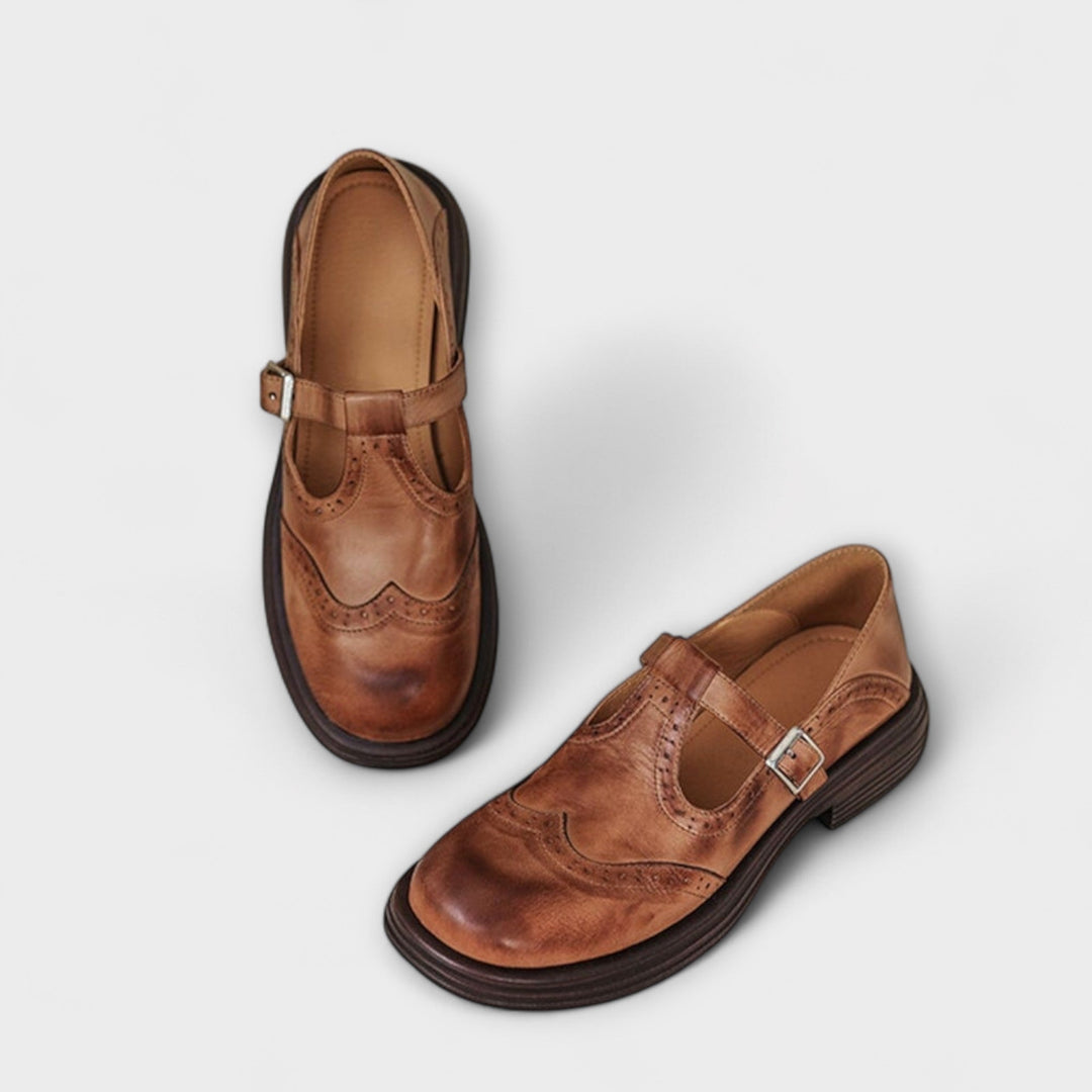 Janine | Leather Mary Janes