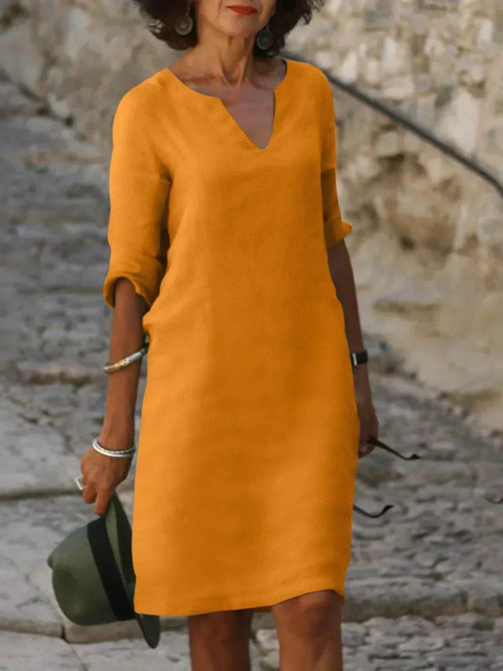 Beatrice™ - Elegant Beatrice Dress with Elevated V-Neck