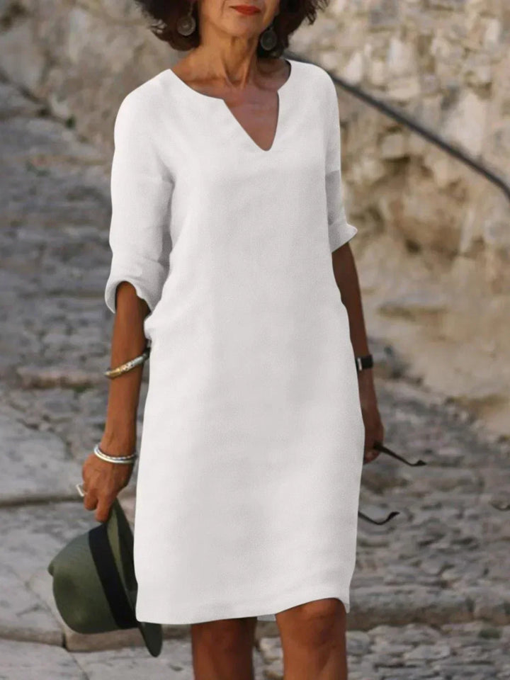 Beatrice™ - Elegant Beatrice Dress with Elevated V-Neck